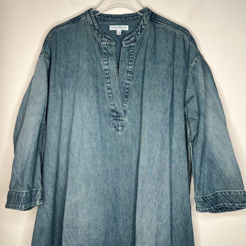 Banana Republic Denim Maxi Dress Size XL - Picture 6 of 8